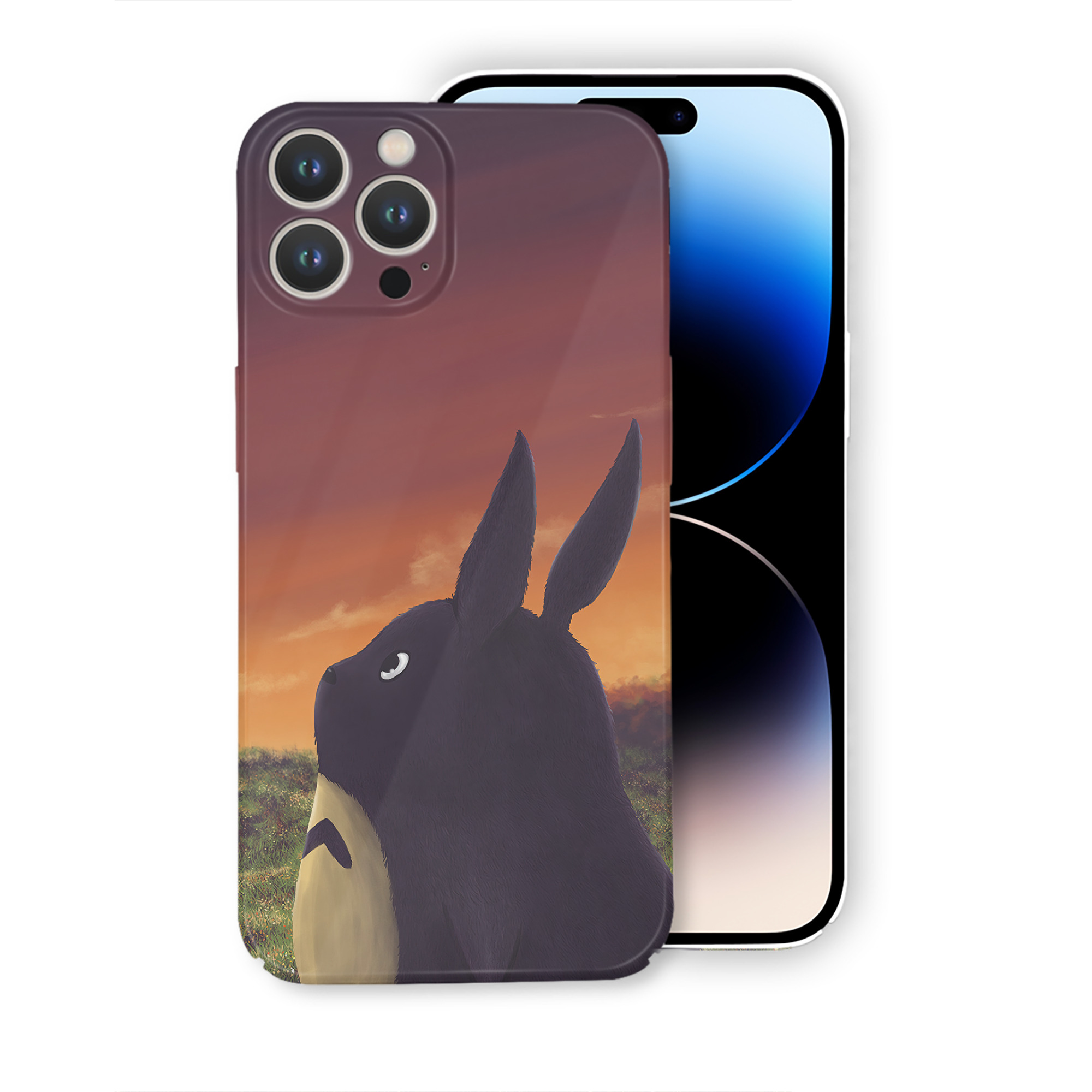（画像用） となりのトトロ 草壁メイ 草壁サツキ My Neighbor Totoro Satsuki Kusakabe Mei Kusakabe 【iPhone 14シリーズ対応】ハードケース